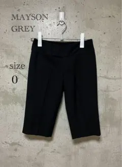 MAYSONGRAY ハーフパンツ 黒ウール混 ショートパンツ レディースのサムネイル