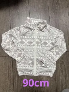 グレー系幾何学模様ラッシュガード 90cm