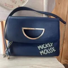 サマンサタバサ　ミッキー　ネイビー　バッグ