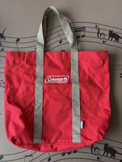 Coleman 赤 トートバッグ 大きめ