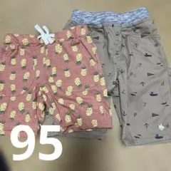 ポロ　POLO パイナップル　ハーフパンツ　ズボン　95cm