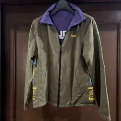 laundry リバーシブル　オリーブグリーン パープル　マウンテンパーカー