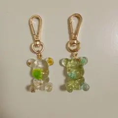 クマ型レジンチャームストラップ