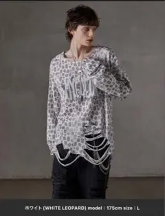 GRANCY 総柄ラインストーングラフィックロンＴ