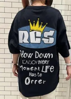 デニムクラウンＴシャツ BLACK ユニセックス Ｌサイズ 新品タグ付き