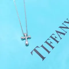 ●良品●　ティファニー　ティアドロップ　スモール クロス　ネックレス　925