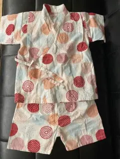 甚平 95サイズ　女の子　花火柄