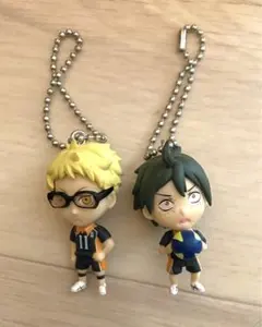 ハイキュー‼︎ ガチャ　フィギュア　月島蛍　山口忠