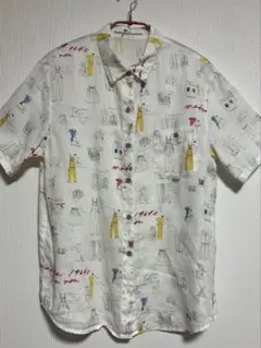 タグ付き新品　マドモアゼルノンノンパパス　Tシャツ　長袖　Ｌ　綿100% タグ付き新品 マドモアゼルノンノンパパス L 長袖シャツ 刺繍 綿100