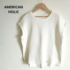 良品♪アメリカンホリック　ノースリーブレディースホワイト