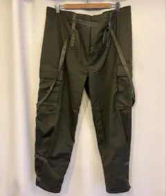 美品！70s ベルギー軍 ケミカル プロテクティブ カーゴパンツ サスペンダー