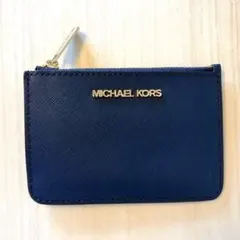 【極美品】MICHAEL KORS カードケース ネイビー