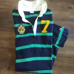 Champion ボーダーポロワンピース　サイズL