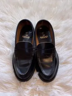 REGAL ブラックレザー ローファー