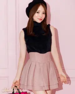 新品♡ミシェルマカロン 美脚エレガントツイードスカート 美脚スカート Fサイズ