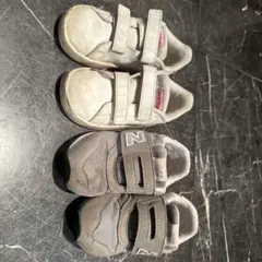 adidas & New Balance キッズスニーカー 2足セット