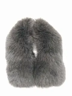 ブラックリアルファーマフラー