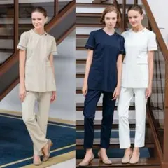 MARY QUANT 半袖 チュニック グレージュ スクラブ - メルカリ