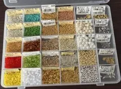 ② ビーズまとめ売り　セット　グラスビーズ　カットビーズ　パールビーズ