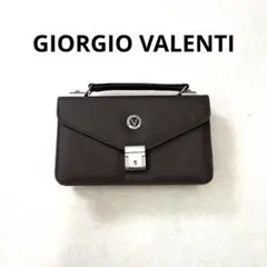 GIORGIO VALENTI セカンドバッグ　財布一体型　レトロ・ビジネス