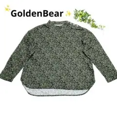 【GoldenBear】✨️新品✨️葉柄ダークグリーン長袖トップス【Мサイズ】