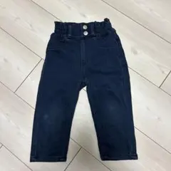 ダークブルーデニムパンツ ウエストゴム