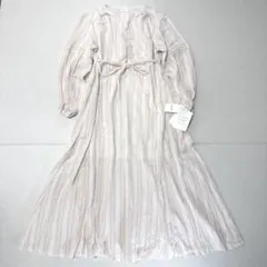新品タグ⭐️SNIDEL HOME ストライプロングワンピース F ピンク リボン