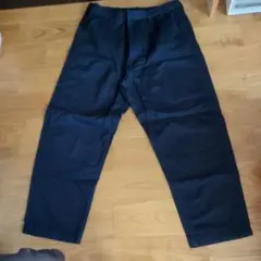 濃紺 ワークパンツ ゴムウエスト