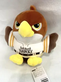 【タグ付】ソフトバンクホークス 鷹 ぬいぐるみ ホームユニフォーム 鷹ぬいのサムネイル