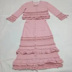 ワンダフルワールド セットアップ ピコフリル ピンタック フリンジ