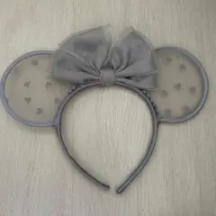 リボン付きミッキー耳カチューシャ