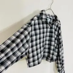 【キッズ服　子供服　LTXC チェック　シャツ　ショート丈】