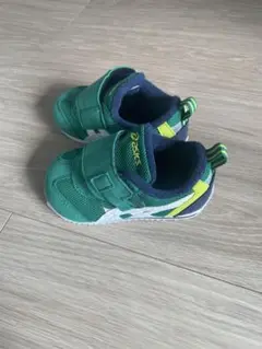 asics ベビーシューズ 13.0cm 緑/ネイビー