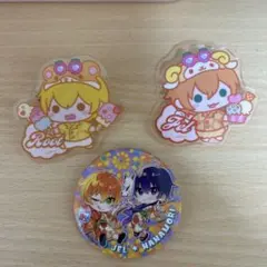 すとぷり るぅとくん ジェルくん ななもり 缶バッジ&アクリルクリップ