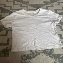 GU ホワイト 半袖Tシャツ　ミニT 白　L