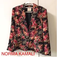 NORMA KAMALI/ ノーマカマリ　フラワー柄　ジャケット