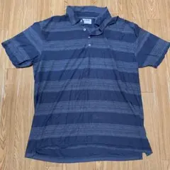 LINKSOUL ポロシャツ ネイビー ボーダー XL