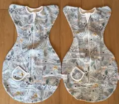 新品 スワドルMサイズ 海の森 裏起毛