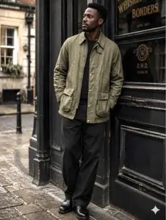 激レア⭐️Barbour バブアー⭐️ビデイル⭐️リネン100%⭐️セージ⭐️40⭐️美品‼️のサムネイル