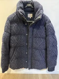 DUFFER ST. GEORGE ハイネックニットダウン　 ネイビーＬのサムネイル