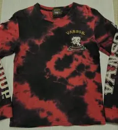 美品Vanson×BETTY BOOP コラボ　タイダイスウェットサイズSのサムネイル