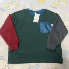 しまむら　裏起毛トレーナー　配色トレーナー　クレイジートレーナー　120サイズ