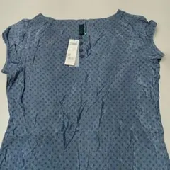 ​新品 ベネトン ワンピース 星柄 ブルー Mサイズ BENETTON