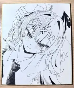 あ*˚様 【手描きイラスト 299】ファンアートアナログ原画中色紙