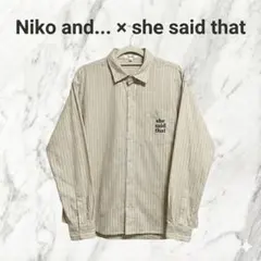 ニコアンド Niko and… shesaidthat コラボ シャツ M
