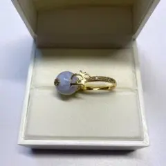 K18アクアマリン リング 10.5号 オーバルカット 3月誕生石 - メルカリ