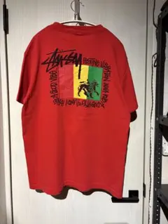 80s oldstussy ボーダーラスタ 総柄 オールドステューシー 黒タグ 