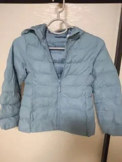 ●ユニクロ キッズ ダウンコート 青 中綿