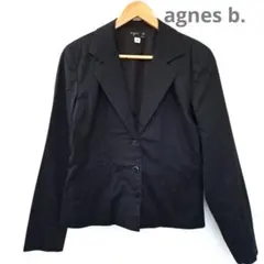 agnès b. アニエスベー テーラード ジャケット 黒 サイズ2 ボタン