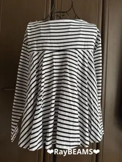 ★美品★ RayBEAMS バックフレアボーダーTシャツのサムネイル